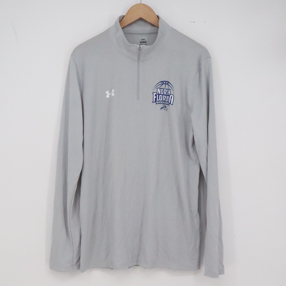 North Florida Under Armour Pullover Mens L Gray NCAA Basketball Excellent